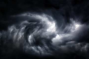 Blurred Whirlwind in the Clouds