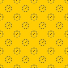 Speedometer pattern seamless vector repeat geometric yellow for any design