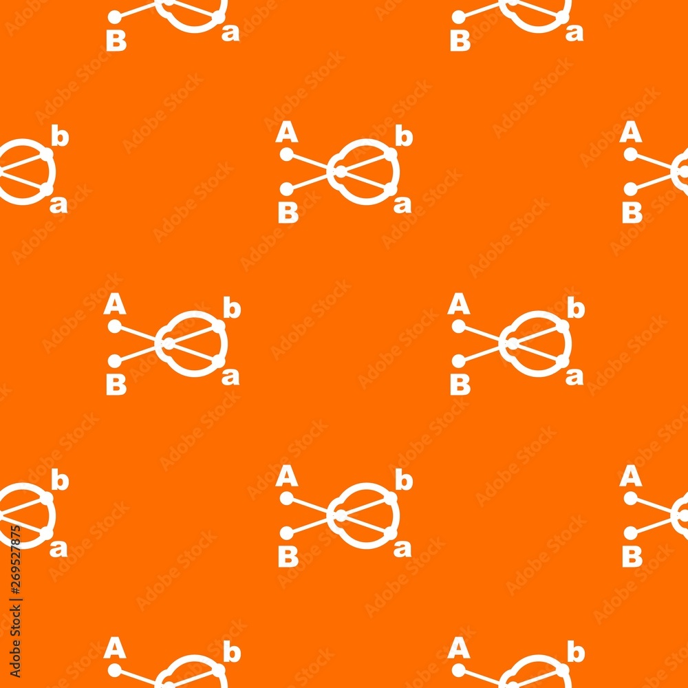 Poster hyperopia pattern vector orange for any web design best