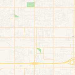 Empty vector map of Meridian, Idaho, USA