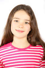 Ein achtjähriges Mädchen im Portrait