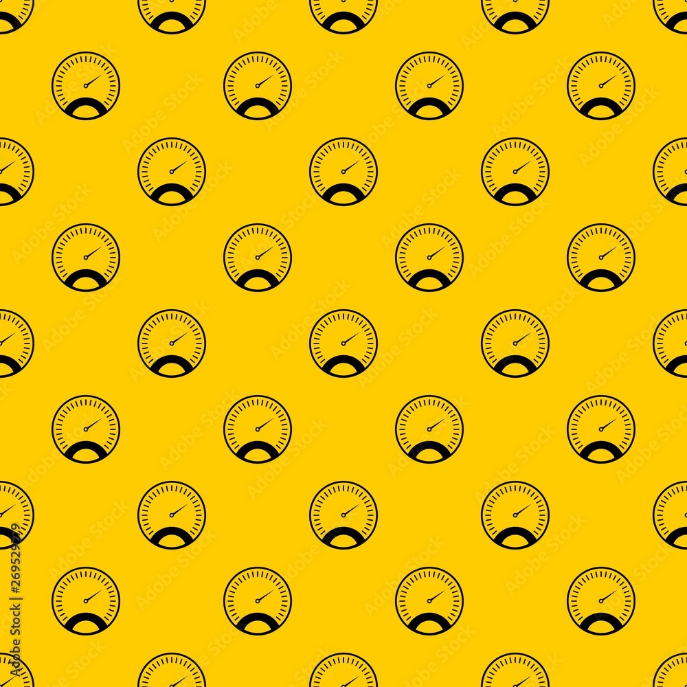 Poster speedometer pattern seamless vector repeat geometric yellow for any design