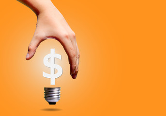 money; vision; bulb; light; marketing; profit; hand; pay; electric; economics; expensive; economy;...
