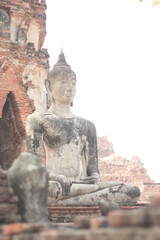 Obraz premium buddha statue in ayutthaya 