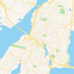 Empty vector map of Fall River, Massachusetts, USA