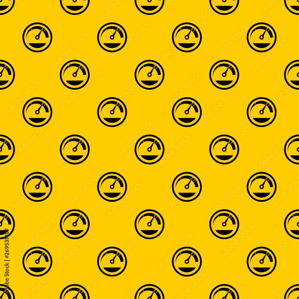 Poster speedometer pattern seamless vector repeat geometric yellow for any design
