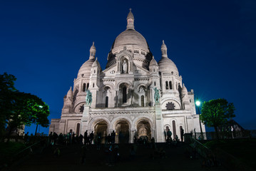 Fototapeta na wymiar Catholic Cathedral Sacre Coeur Montmatre Paris France
