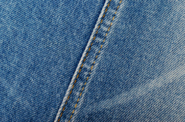 Blue denim jeans fabric pattern texture background