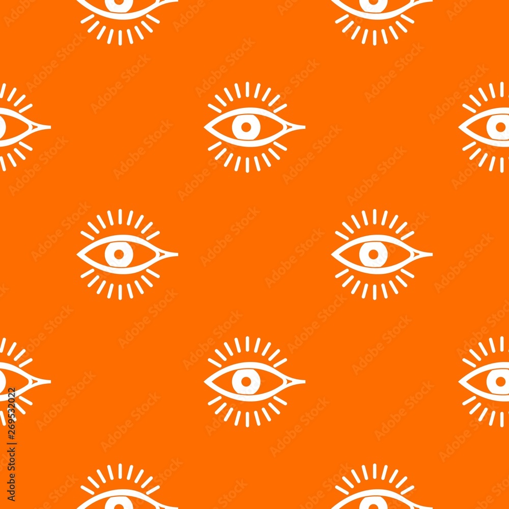 Poster eye pattern vector orange for any web design best
