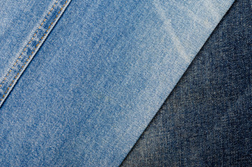 Blue denim jeans fabric pattern texture background