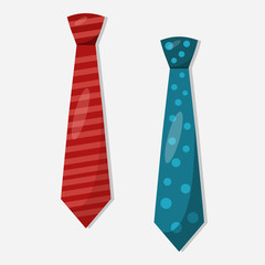 necktie vector illustration on white background