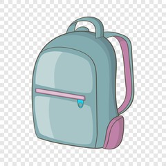 Backpack icon. Cartoon illustration of backpack vector icon for web