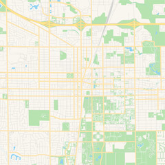 Empty vector map of Champaign, Illinois, USA