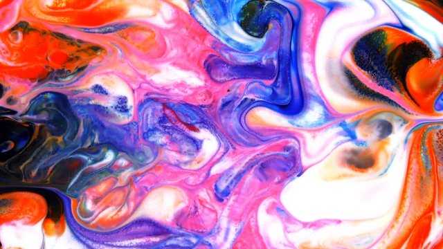 Abstract Colorful Paint Liquid Artistic Movement