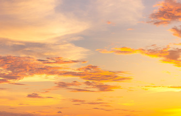 cloud and sunset summer nature background
