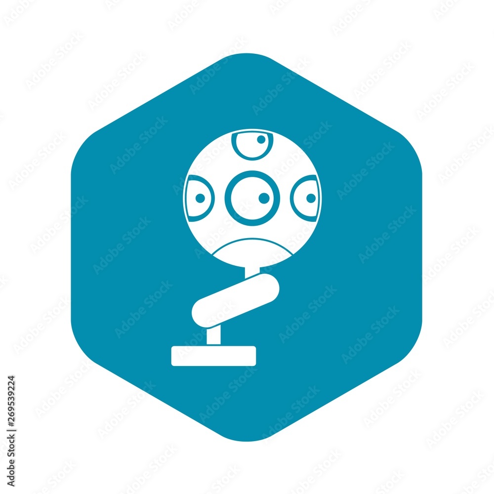 Poster game device icon. simple illustration of game device vector icon for web
