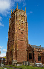 Fototapeta na wymiar Parish Church of St Mary, the Virgin, Bishops Lydeard, Somerset, England, UK.