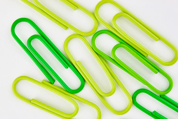 Color office clips. Office background