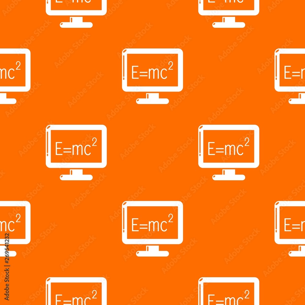 Poster monitor pattern vector orange for any web design best