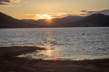 Coucher de soleil Lac du Salagou