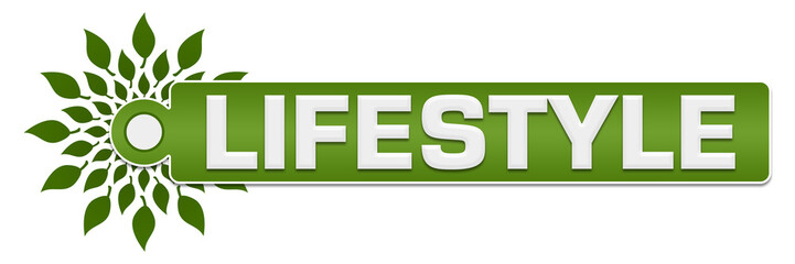 Lifestyle Green Leaves Circular Label 