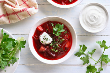  Beetroot soup, borscht