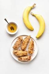 Deep fried bananas