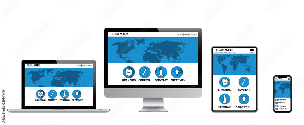 Poster concept for web design, website. vector graphics.