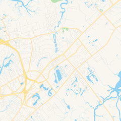 Empty vector map of Mount Pleasant, South Carolina, USA