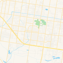 Empty vector map of Mission, Texas, USA