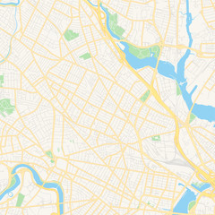 Empty vector map of Somerville, Massachusetts, USA