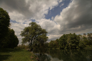 Obraz premium Die Isar bei Landau