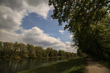 Isar-Radweg bei Landau