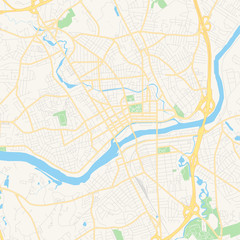 Empty vector map of Lawrence, Massachusetts, USA
