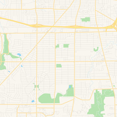 Empty vector map of Parma, Ohio, USA