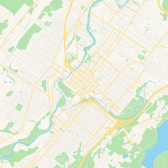 Obraz premium Empty vector map of Scranton, Pennsylvania, USA