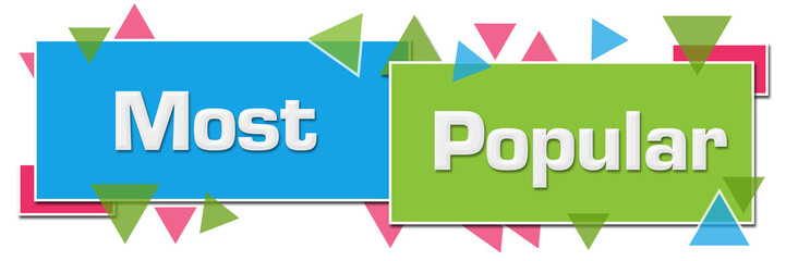 Fototapeta premium Most Popular Green Blue Colorful Horizontal Squares Triangles 