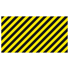Warning striped rectangular background, yellow and black stripes on the diagonal, a warning to be careful - the potential danger vector template sign