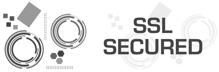 SSL Secured Grey Technology Square Horizontal 