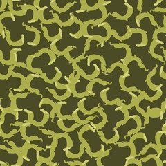 Jungle camouflage of various shades of green colors