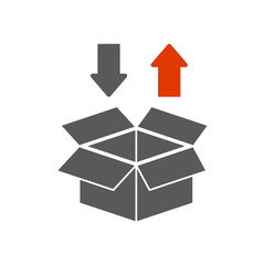 Packaging service vector icon