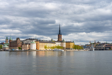 Fototapeta premium spring stockholm city from town scqaere 