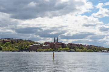 spring stockholm city from town scqaere 