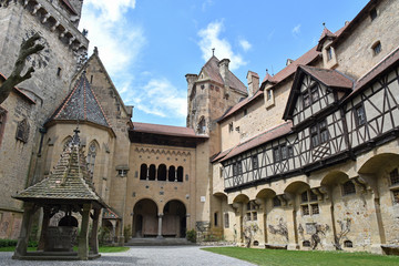 Fototapeta na wymiar Old castle of Kreuzenstein in Austria