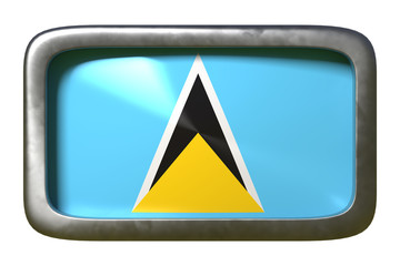 Saint Lucia flag sign