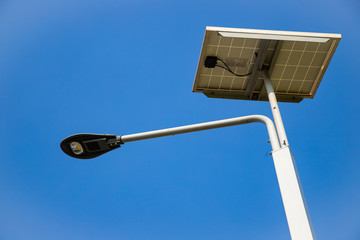 Outdoor LED Lighting, Cloud and blue sky.