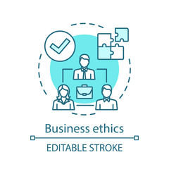 Business ethics concept icon