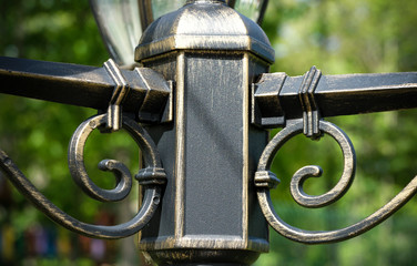 wrought iron street lamp