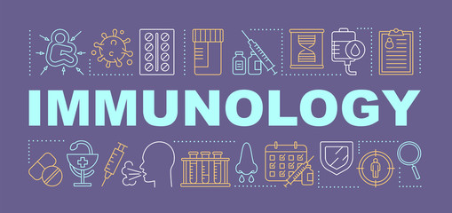 Immunology word concepts banner