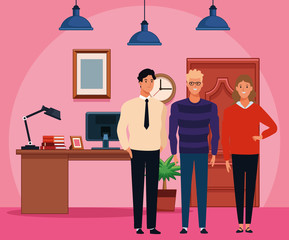 group of people avatar cartoon character